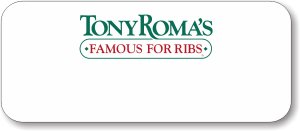 (image for) Tony Roma\'s White Logo Only Badge