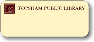 (image for) Topsham Public Library Badge No Engraving