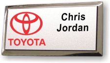 (image for) Toyota Executive Silver Logo B Red Badge