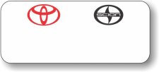 (image for) Toyota White Logo Only Logo E Badge