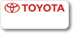 (image for) Toyota White Logo Only Logo A Badge