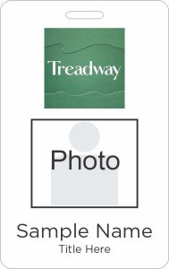 (image for) Treadway Photo ID Vertical badge