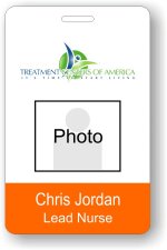 (image for) Treatment Centers of America Orange Photo ID Badge