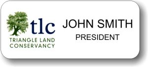 (image for) Triangle Land Conservancy White Badge