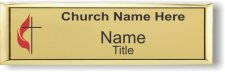 (image for) The United Methodist Church Small Executive Gold Badge