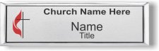 (image for) The United Methodist Church Small Executive Silver Badge