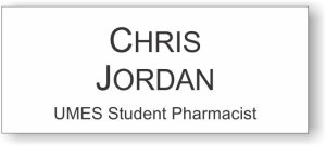 (image for) University of Maryland Eastern Shore Student Pharmacist White Badge