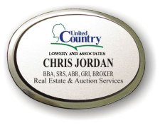 (image for) United Country Lowery and Associates Executive Oval Silver Badge