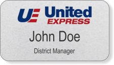 (image for) United Express Silver Name Badge