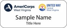 (image for) United Way Central WV Standard White Badge - Style B