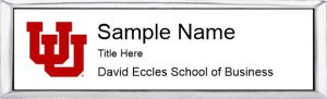 (image for) University of Utah Small Executive Silver Other badge - Logo B