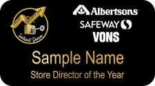 (image for) Unlock Growth Albertsons Safeway Vons Black Name Badge
