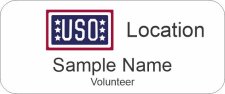 (image for) USO Standard White badge - Volunteer 