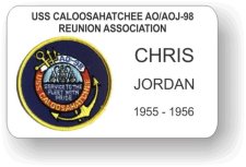 (image for) USS Caloosahatchee Logo C White Badge