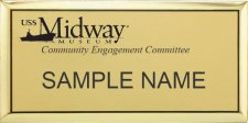 (image for) USS Midway Community Engagement Committee Gold Executive Badge