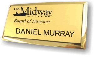 (image for) USS Midway Board of Directors Gold Executive Badge