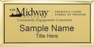 (image for) USS Midway Community Engagement Committee Gold Executive Badge
