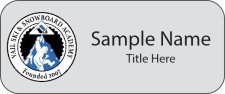 (image for) Vail Ski & Snowboard Academy - Eagle County School District Standard Silver Name Badge