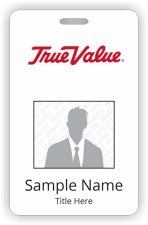(image for) True Value Vertical Photo ID Badge