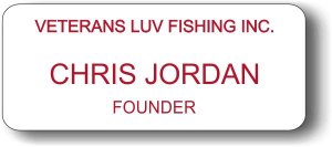 (image for) Veterans Luv Fishing Inc. White Badge