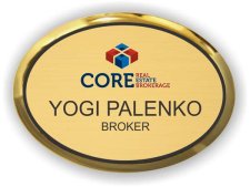 (image for) CORE Real Estate Brokerage Executive Gold Oval badge
