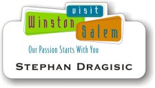 (image for) Visit Winston-Salem Passion Tagline Badge