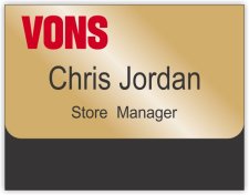 (image for) Vons Gold Pocket Name Badge