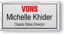 (image for) Vons Silver Executive Premium NorCal Name Badge