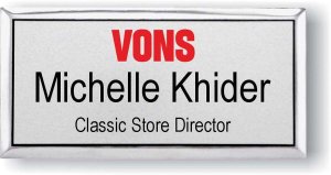 (image for) Vons Silver Executive Premium NorCal Name Badge