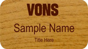 (image for) Vons Alder Name Badge