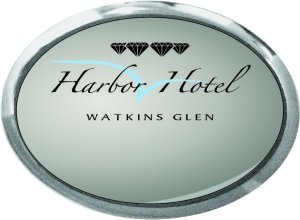 (image for) Watkins Glen Harbor Hotel Executive Oval Silver Logo Only Diamond Badge