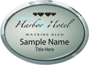 (image for) Watkins Glen Harbor Hotel Executive Oval Silver Diamond Badge