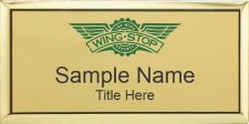 (image for) Wingstop Executive Gold Name Badge