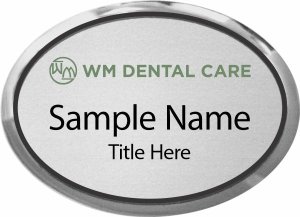 (image for) WM Dental Care Oval Executive Silver badge
