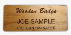 (image for) Wooden Name Badges