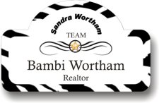 (image for) Wortham Team Shaped White Badge