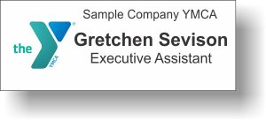 (image for) YMCA Green/Blue White Square Corner Badge