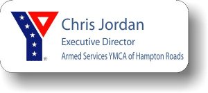 (image for) Armed Services YMCA of Hampton Roads White Badge