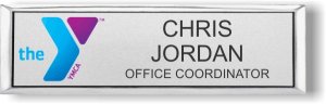 (image for) YMCA Blue/Purple Small Executive Silver Badge