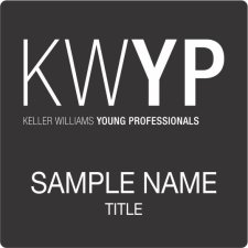 (image for) Keller Williams Young Professionals Black Square Badge