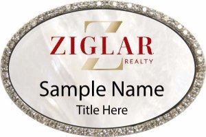 (image for) Ziglar Realty Oval Silver Bling Badge
