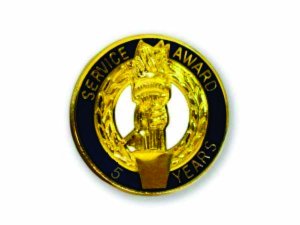 (image for) Service Award Blue/Black Lapel Pin - 5 Year