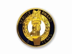 (image for) Service Award Blue/Black Lapel Pin - 5 Year