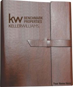 (image for) Keller Williams Benchmark Properties Brown Leather Padfolio