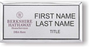 (image for) Berkshire Hathaway Executive Silver Badge with DBA/Company Name