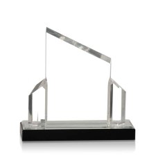 (image for) Silver Beveled Post Impress Acrylic Award - Medium