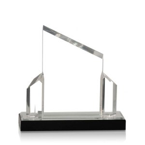 (image for) Silver Beveled Post Impress Acrylic Award - Medium