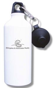 (image for) Billingslea Associates Realty Water Bottle - White