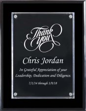 (image for) Black Stafford Plaque