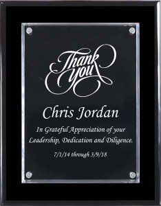 (image for) Black Stafford Plaque - 8X10